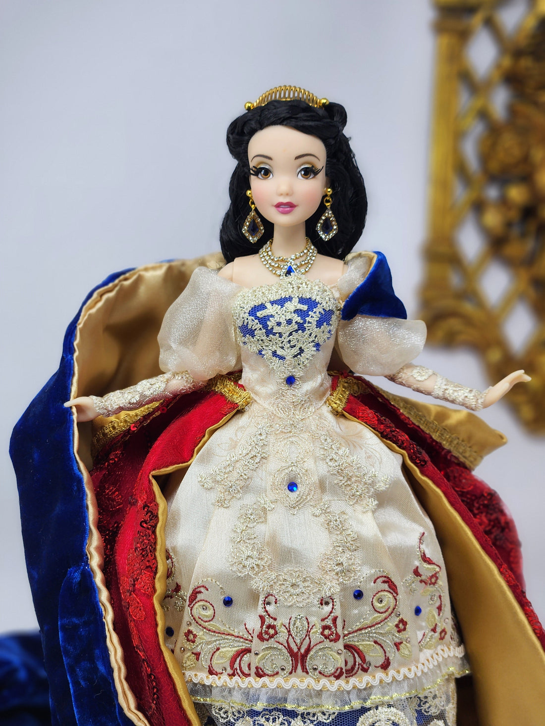 Snow White Doll, OOAK, Midnight Masquerade, 12", 18-Piece Ensemble, Snow White