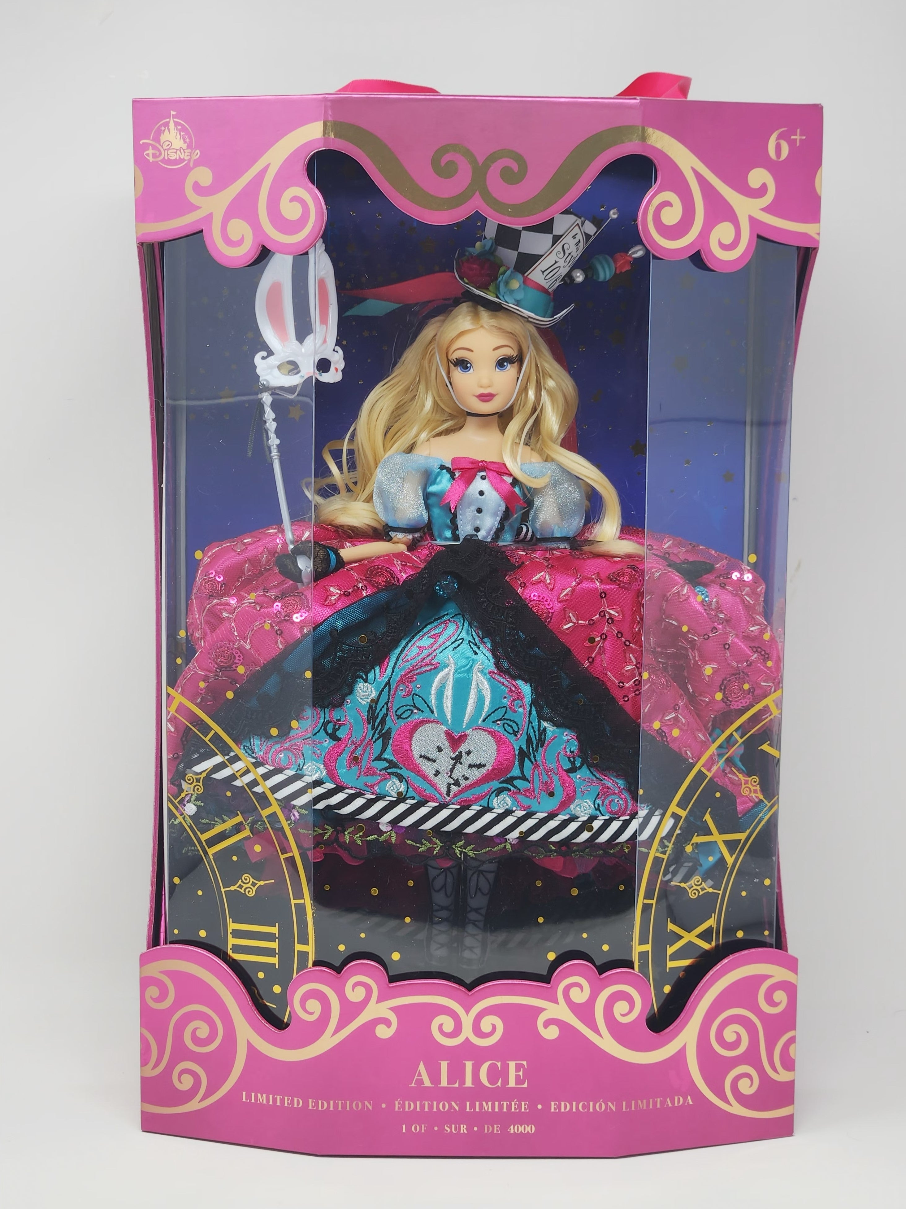 Alice in Wonderland Doll, OOAK, Midnight Masquerade, 12", 17-Piece Ensemble, Marie Antoinette inspired, Remake, Bespoke