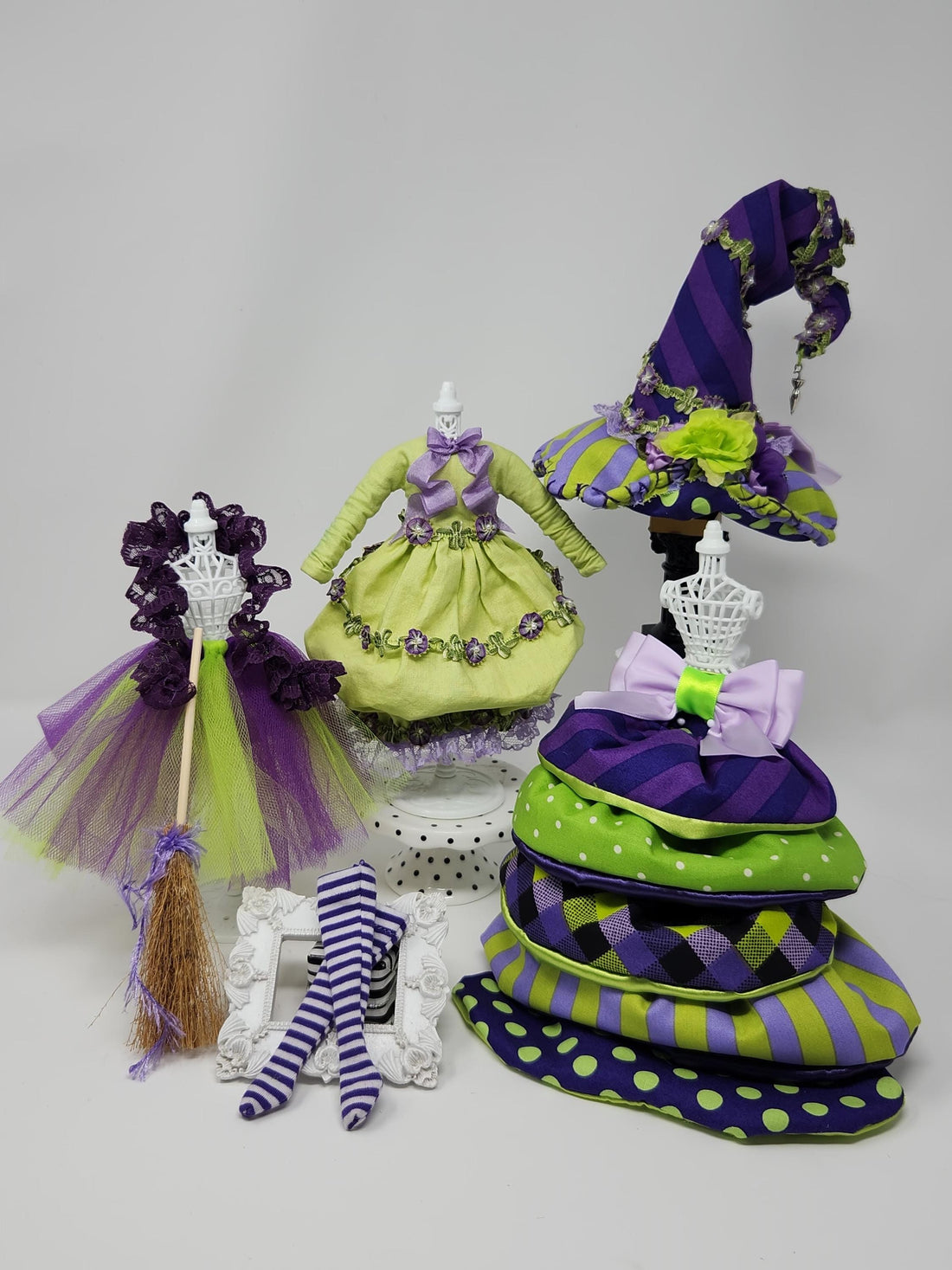 OOAK Blythe Doll Outfit: 7-Piece Benevolent Garden Witch Costume